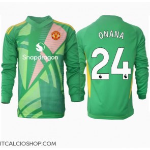 Manchester United Andre Onana #24 Portiere Terza Maglia 2024-25 Manica Lunga